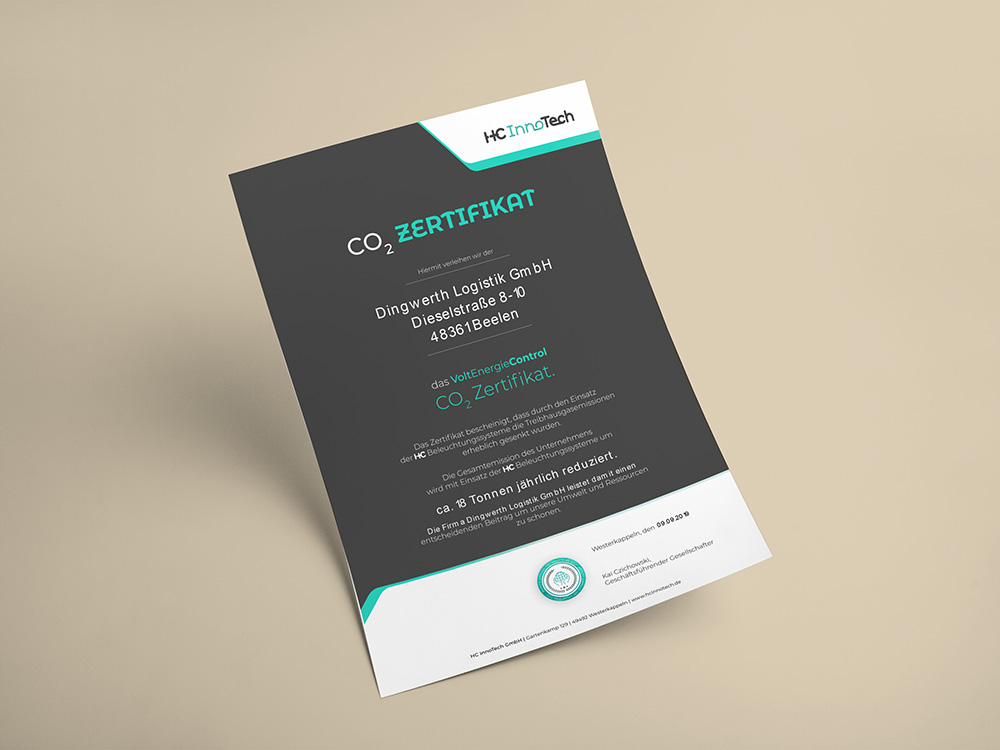 Download CO2 Zertifikat Beelen